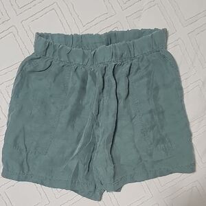 High Waist Teal Shorts for Women